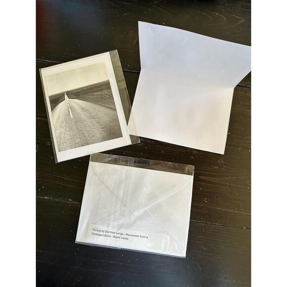 Blank Cards - Black & White Photos - Dorthea Lange - Recovered from Damaged Book - Picture 2 of 7